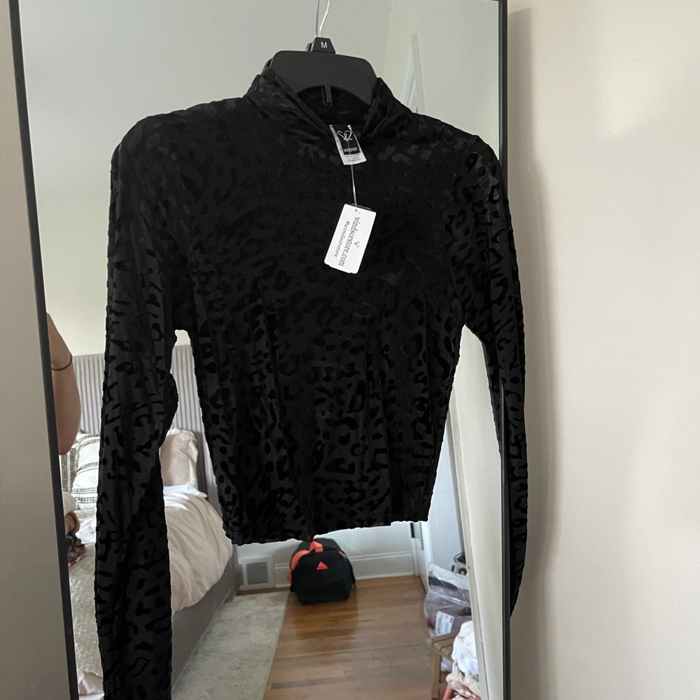 Black Sexy Cheetah top